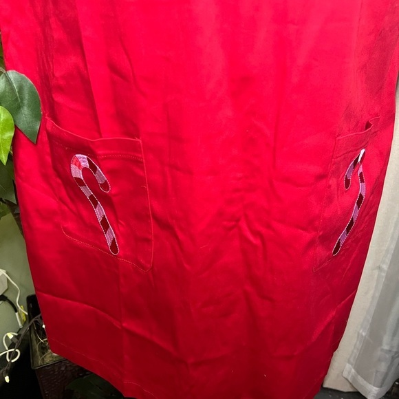 Unique Vintage X Smack Parlour Retro Christmas Candy Cane Dress Size 1x/NWT 16 - Picture 5 of 11